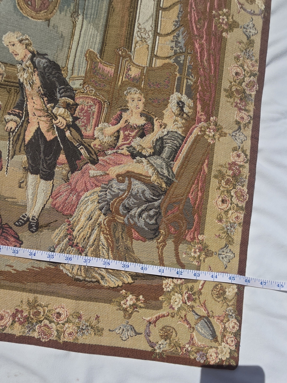Medeival  Vintage French Amazing Tapestry Pictorial Home Decor Tapestry 3x4 ft - Picture 9 of 12